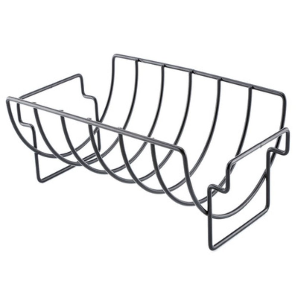 BBQ Rib Rack Non Stick Rib Roast Rack for Grill-Non-Stick Reversible Roast - Picture 5 of 11
